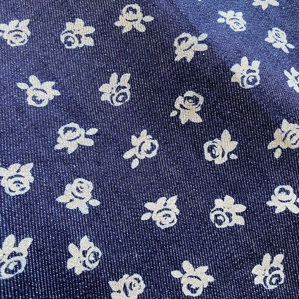 DENIM FLOWERS SHIRT JACKET