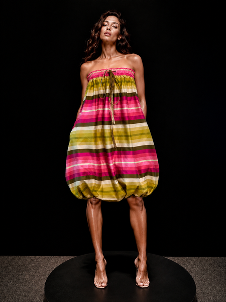 Stripe Bubble Skirt