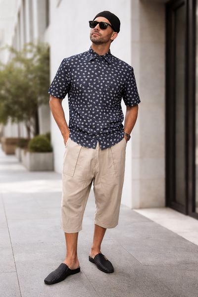 DENIM FLOWERS SHIRT JACKET