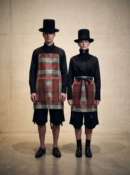 APRON: Bold Plaid and Block Apron
