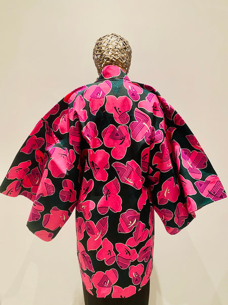 The Pink Flowers Haori, Africa meets Asia