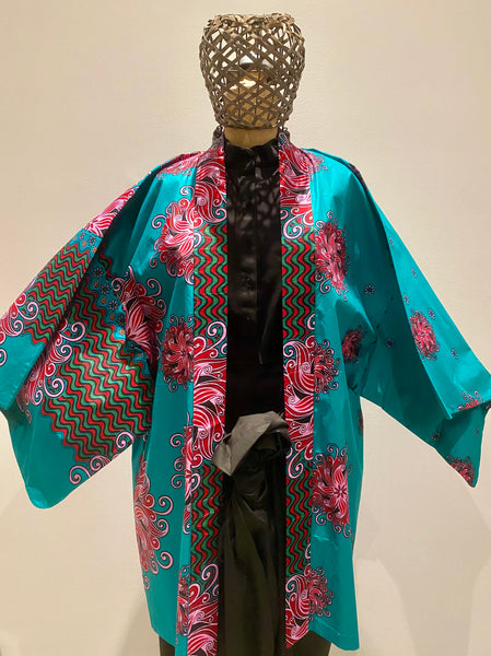 The Turquoise Haori, Africa meets Asia