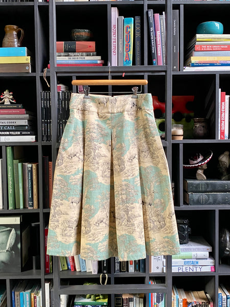 The GIGI - Full Pleated Drop-Waist Skirt (Animal Print)