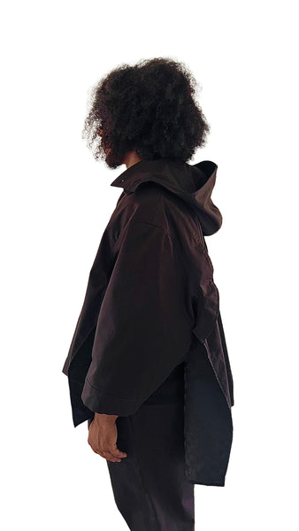 BLACK UNISEX TRAVEL COAT