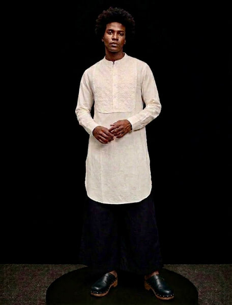 L/S UNISEX Bib Front Peasant Shirt